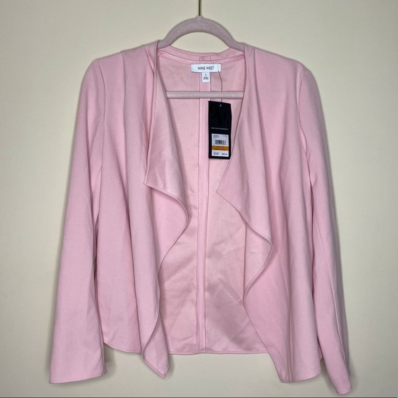 Nine West Womens Tutu Pink Blazer